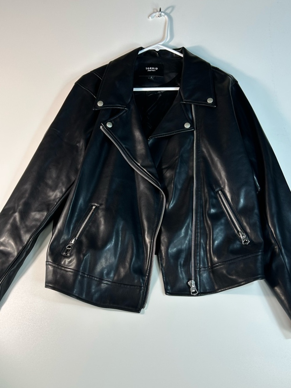 torrid Black Faux Leather Moto Jacket